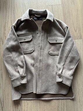 Zara Soft Button Down Jacket